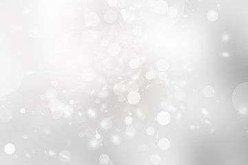 white blur abstract background. bokeh christmas blurred beautiful shiny Christmas lights