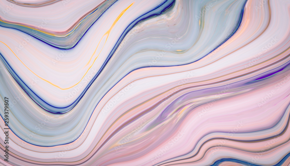 Wall mural marble ink colorful. pink marble pattern texture abstract background. can be used for background or 
