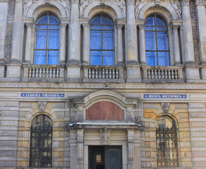 Fototapeta na wymiar Stieglitz State academy of art and design building detaials close up view in Saint Petersburg, Russia 
