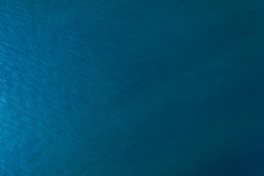 Aerial Top View Of Blue Ocean Surface Background