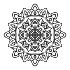 mandala flower illustration vector