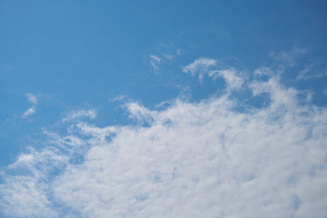 Blue sky and white clouds