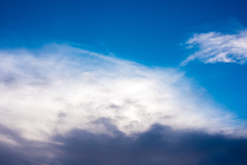 Blue cloudy sky background