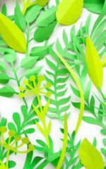 green grass cut from paper. Summer background