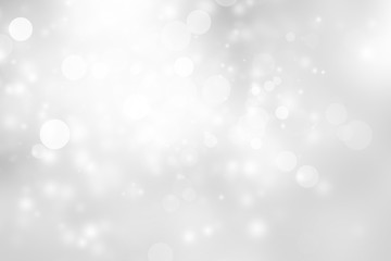 white blur abstract background. Bokeh Christmas blurred beautiful shiny Christmas lights