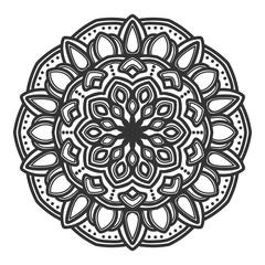 mandala flower illustration vector