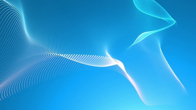 Abstract 3d rendering of seamless looped flowing animation. Modern background design, 4k video