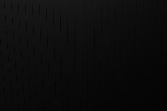 Abstract background - black jalousie. 3D rendering.