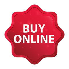 Buy Online misty rose red starburst sticker button