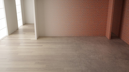 Interior design renovation, before and after, repair and wall painting, parquet flooring, steps of development, home renewal concept idea background with copy space