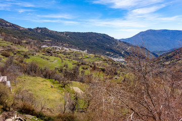 Fototapeta na wymiar Overview of the Granada Alpujarra