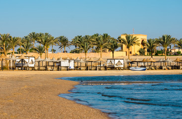 Beach at Coraya Bay, Egypt