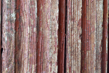 Vintage wood background with peeling paint background