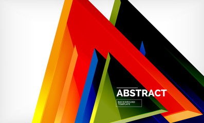 Obraz premium Triangular low poly background design, multicolored triangles