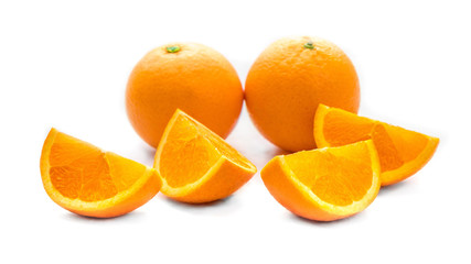 Leckere Orange frisch aufgeschnitten