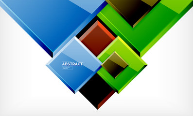 Square geometric background