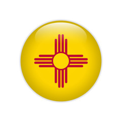 Flag New Mexico button