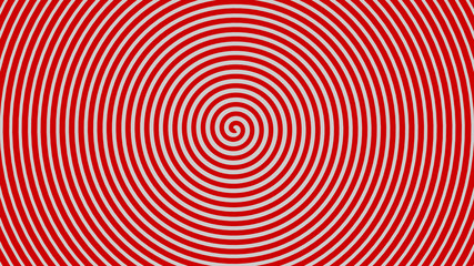 Espiral hipnótica rojo.