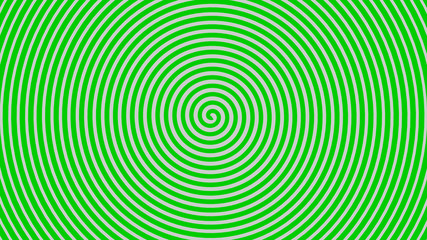 Espiral hipnótica verde.