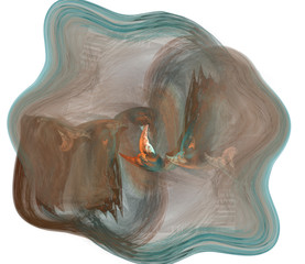 An abstract computer generated modern fractal design. Abstract fractal color texture. Digital art. Abstract Form & Colors.