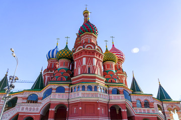 St Basil's cathedral on Red Square in Moscow.