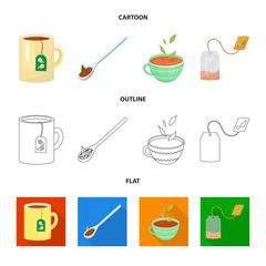 Vector design of healthy and floral  logo. Collection of healthy and gradient vector icon for stock.