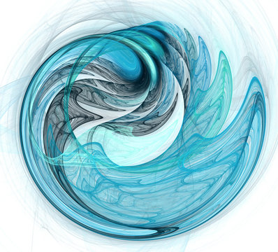 Fototapeta An abstract computer generated modern fractal design. Abstract fractal color texture. Digital art. Abstract Form & Colors.