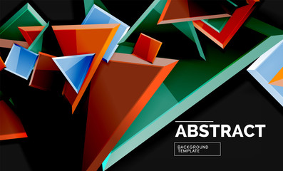 Squares and triangles geometrical background