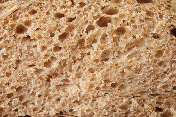 Fresh bread as background, closeup view. Baked goods