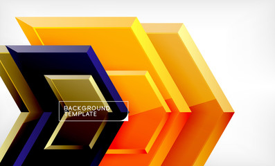 Abstract glossy techno arrows background