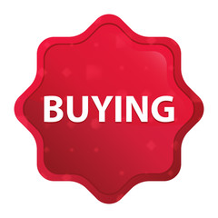 Buying misty rose red starburst sticker button