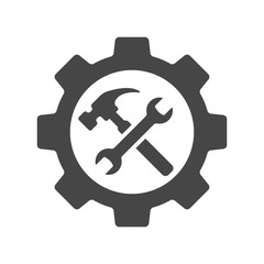 Service tools icon on white background. Vector illustration.