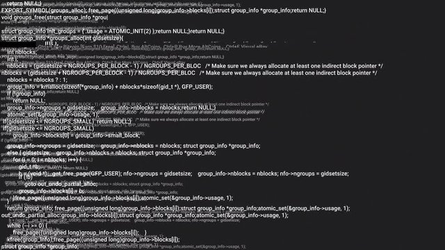 Screen coding hacker concept animation with glitch. Programming code typing error. Big data and Internet cyber attack. Programming code abstract. Blockchain concept, computer digital code