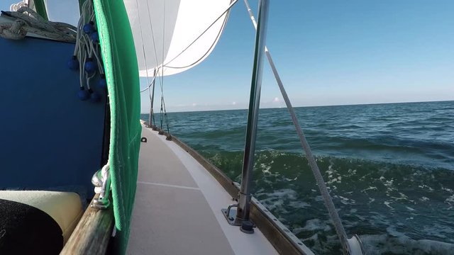Sailboat underway