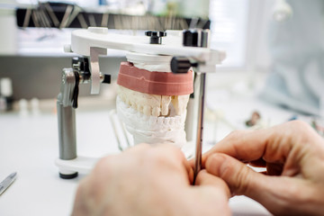 Prototypes of false teeth, creation of teeth, devices of prosthetics