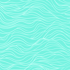 Obraz premium Wave pattern. Colorful wavy background. Hand drawn lines. Stripe texture. Doodle for design. Line art. Colored wallpaper