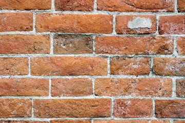 old red brick wall background