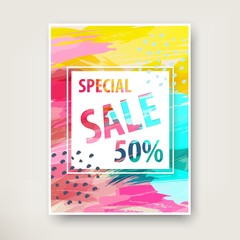 Summer Sale Banner design. 