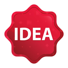 Idea misty rose red starburst sticker button