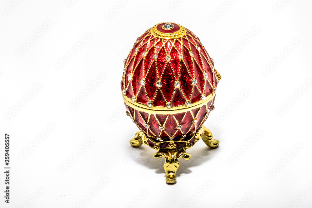 Wall mural Russian souvenir, egg casket copy of Faberge