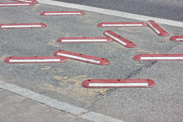 road safety. traffic rules signs and road restrictions for cars and bikes. the direction of...