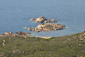 Veduta di Punta Calarza e isole Ferraglione