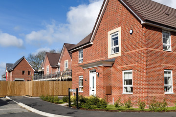 Fototapeta na wymiar New Housing development in the UK.