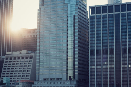 View of skyscrapers against sky