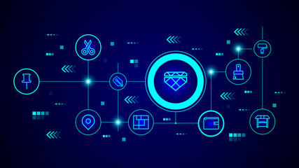 diamond icon. From web set