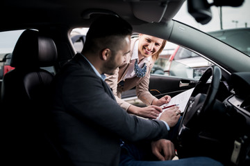 Visiting car dealership