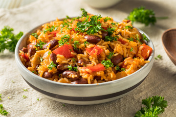 Homemade Cajun Read Beans and Rice