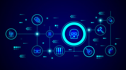 skull icon. From web set