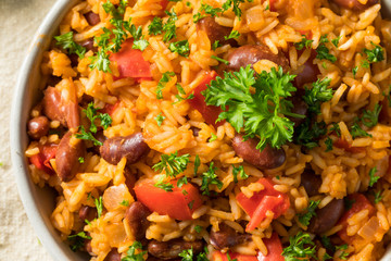 Homemade Cajun Read Beans and Rice