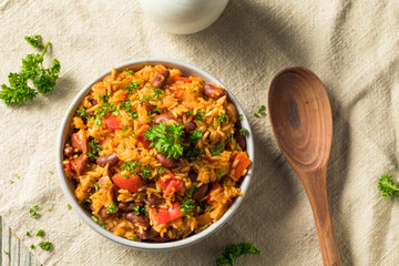 Homemade Cajun Read Beans and Rice